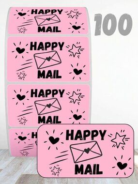 100 Thank you Stickers for Packaging | Small Business Labels
